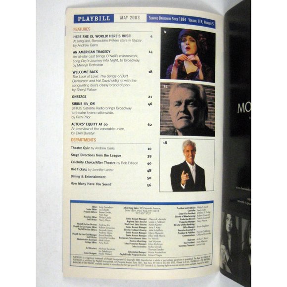 No Strings Encores Playbill 2003 City Center James Naughton Maya Days Paris - Picture 3 of 8